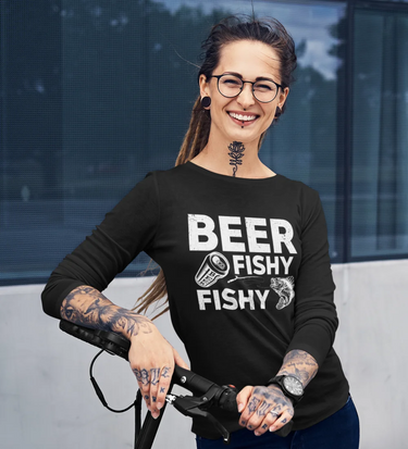 Beer Fishy Fishy Women Long Sleeve Shirt